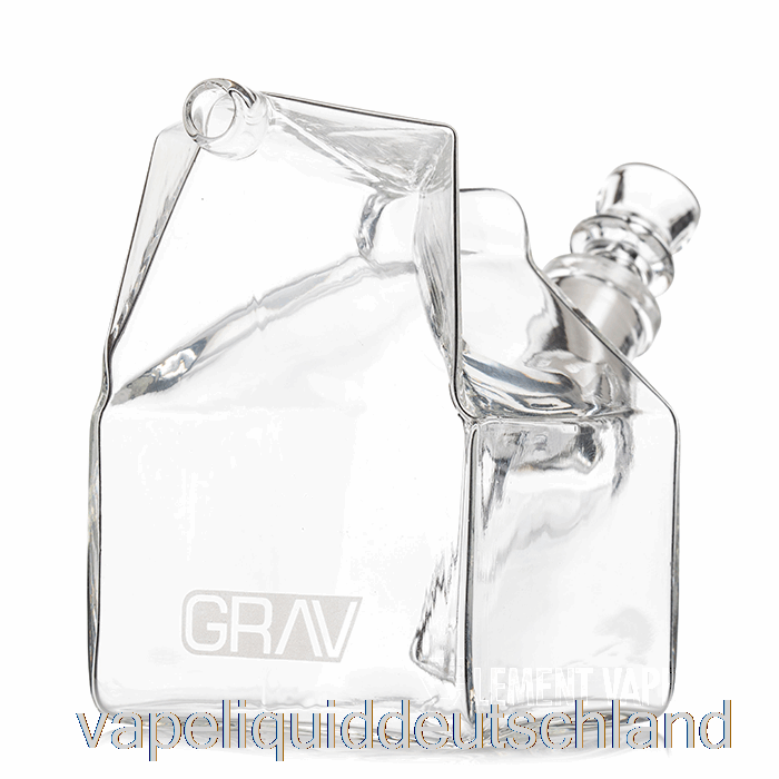 Grav-Milchkarton-Glas-Bubbler Clear Vape Deutschland